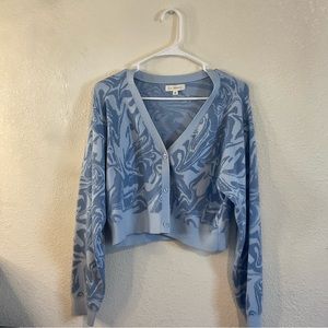 Marble blue cardigan
